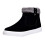 Men's High Top Side Zipper Snow Boots Black Size 9 2