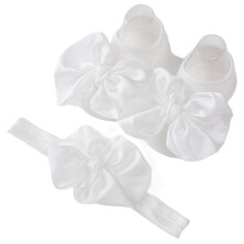 Baby Non-Slip Floor Socks & Bow Headbands Breathable Bowtie Socks FirstWalkers Shoes Infant Elastic Hairband Shower Gift