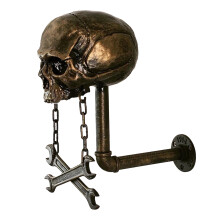 Motorbike Helmet Display Rack Skull Shape Wall Mounted