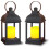 LED Lanterns with Flameless Candles 2-Pack Bronze Plastic 1