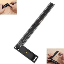 Woodworking Square Ruler 16 inch Multi-Angle Aluminum Steel