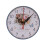 Wood Wall Clock Vintage Silent Design White 1