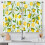 Lemon Fruit Floral Kitchen Curtains Rod Pocket 2 Panels 1