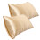 Satin Pillowcases King Size 20x30 Inch 2-Pack Beige 1