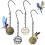 Outdoor squirrel-proof hanging bird feeder for small wild 7