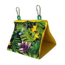 Bird Nest Hanging Cage Tent for Parrot with Perch Swing and