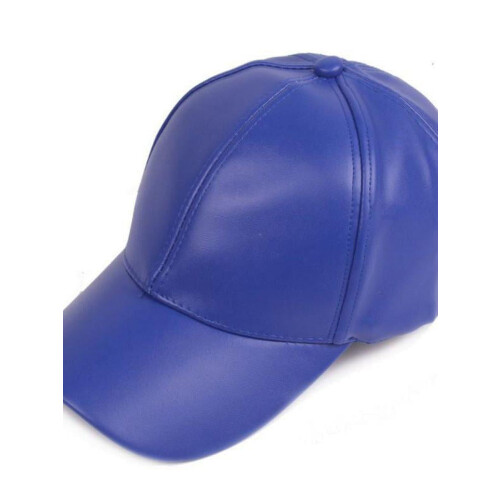 Gorra de béisbol de cuero ajustable estilo clásico Snapback 1