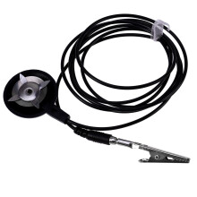 Black ESD Ground Cable with PU/PVC Anti-Static Wire and