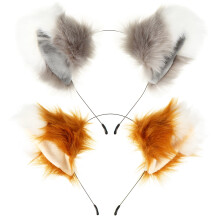 KONTONTY Fox Ears Hair Adornments 2 Pieces