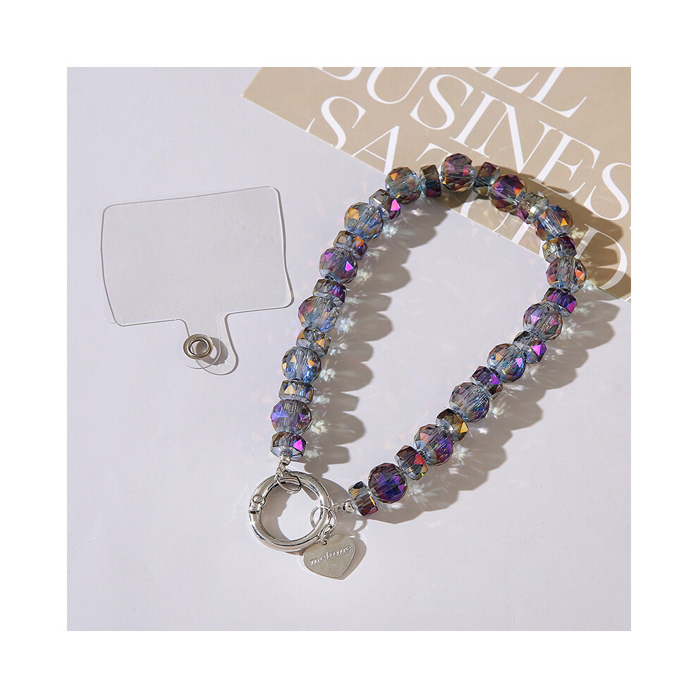 Crystal Beaded Phone Wrist Strap With Tether Tab 962029152118
