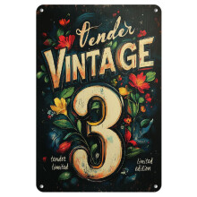Vintage Retro Metal Wall Sign Home Decor 1 Piece