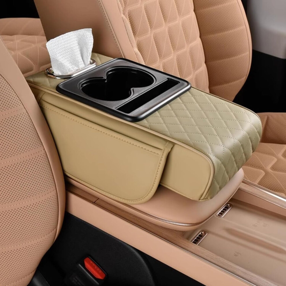 Pu Leather Car Armrest Box Mat Universal 1Pc 962029162711