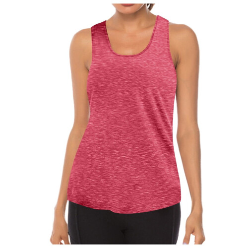 Ademende tankinitop voor dames, rood, maat M 1