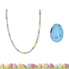 3.9FT Colorful Foam Easter Egg Garland Hanging Decor with Speckled Eggs for Mantle, Window, Spring Party & Home Decor