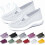 Willtoo Women's Orthopedic Walking Shoes White 1