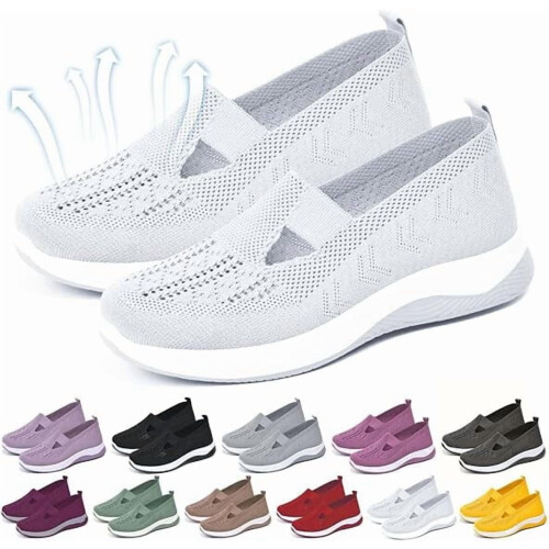 Willtoo Women's Orthopedic Walking Shoes White