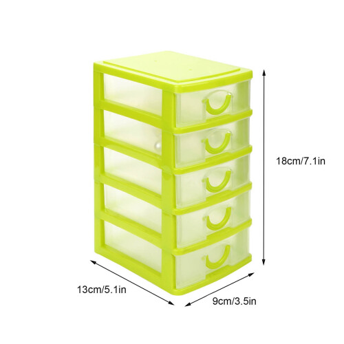 Plastic Storage Drawer Desktop Organizer Box