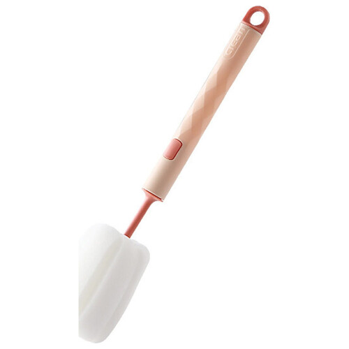Bottle Scrubber with Adjustable Long Handle and Soft Sponge