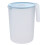1Pc 2000ML Heat Resistant Plastic Beverage Kettle Cold Water Jug Juice Pitcher with Handle Blue 1