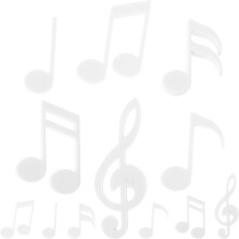OUNONA 2 Sets Musical Note Refrigerator Magnet Notes Magnets for Crafts White