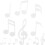 OUNONA 2 Sets Musical Note Refrigerator Magnet Notes Magnets for Crafts White 1