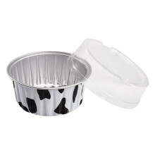 20-Pack Reusable Aluminum Foil Baking Cups with Lids for Muffins, Cupcakes, and Puddings – Heat-Resistant, Food-Grade, 125ml Round Pans