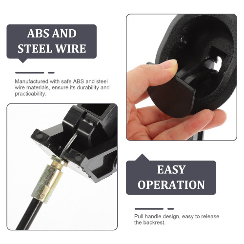 Sofa Recliner Pull Handle Black ABS 1 Piece 2