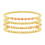 Heart Crystal Gold Bead Bracelet Set Seven 1