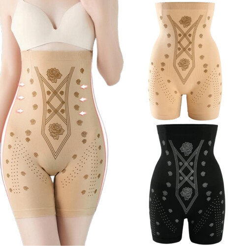 Women's High-Waisted Body Shaping Shorts with Negative Ion