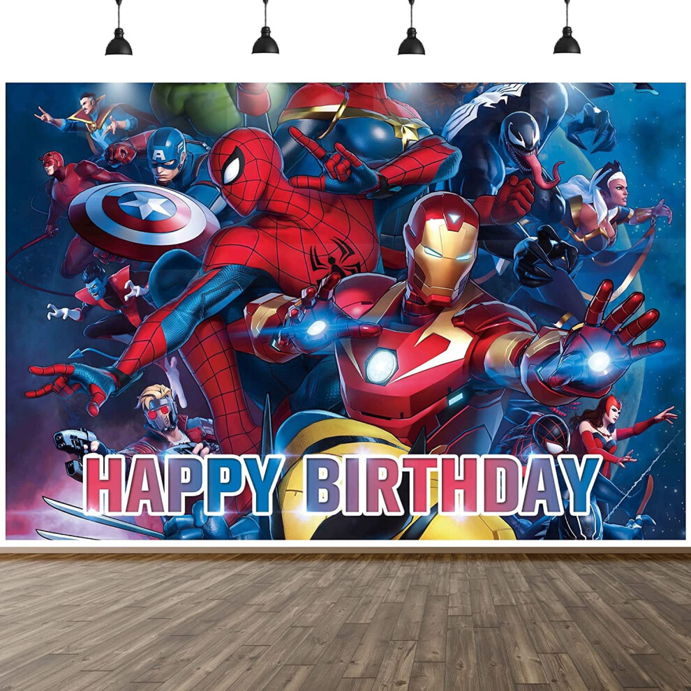 Avengers Birthday Backdrop For Kids Party 9471 Inches 962029164784