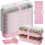 Mini Loaf Pans with Lids and Spoons Pink 50 pcs 1