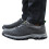 Herren-Wanderschuhe, einfarbig, Schnürung, Dunkelgrau, Größe 46 5