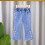 Mädchen-Jeans aus Denim mit elastischem Bund, Größe 4-5 Jahre 2