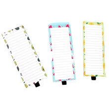 Magnet Notepads Writing Pad for Fridge Grocery List, Fruit Print Grocery List Notepads, Wide Lined Notepads Writing Pad