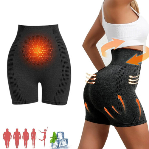 Micro Vibration Massage Ice Silk Ion Fiber Shaping Shorts