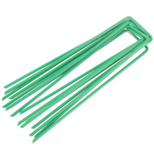 Worgeous Gardening Nails for Securing Artificial Grass Landscape Fabric and Netting 20 Pieces Green
