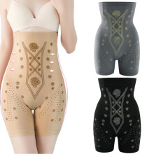 Women's High-Waisted Body Shaping Shorts with Negative Ion
