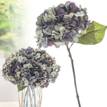Artificial Flowers,Hydrangea Flowers Artificiales Bouquets Hydrangea With Stems For Home Wedding Table Core Decoration