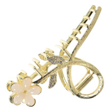 Flower Hair Claw Clip Zinc Alloy Golden 1 Set