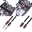 Stereo Audio Interconnect Cable Dual 1/4" TS to Dual RCA 7