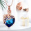 Collier urne papillon en forme de cœur, acier inoxydable, crémation 5