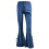 Dames flared jeans met elastische taille, losse pasvorm en bootcut design. 5