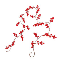 Red & Berry Artificial Christmas Garland for Indoor/Outdoor, Fireplace Decor – Compatible with Winter Holiday & New Year