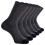 Men's Ankle Socks Solid Color Cushioned Arch Support 5 Pcs 1