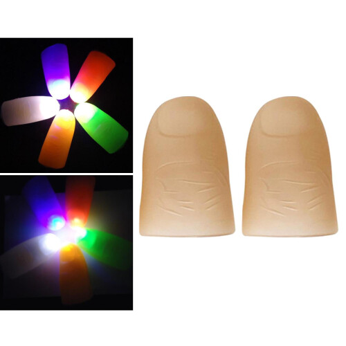 LED-duimprops, oplichtende vingers, trucje, 4-pack 2