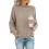 Women's Khaki Mock Neck Pullover Sweater M 1
