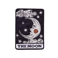 Tarot Card Embroidery Patch Sun Moon Animal 1 Piece