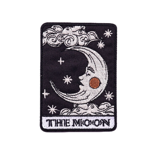 Tarot Card Embroidery Patch Sun Moon Animal 1 Piece