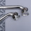 Stainless Steel Bathroom Grab Bar 2.5x40cm 2 pcs 6