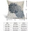 Conjunto de 2 capas de almofada florais em azul acinzentado, 40x40 cm (16x16 polegadas). 5